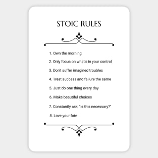 Stoic Rules Magnet